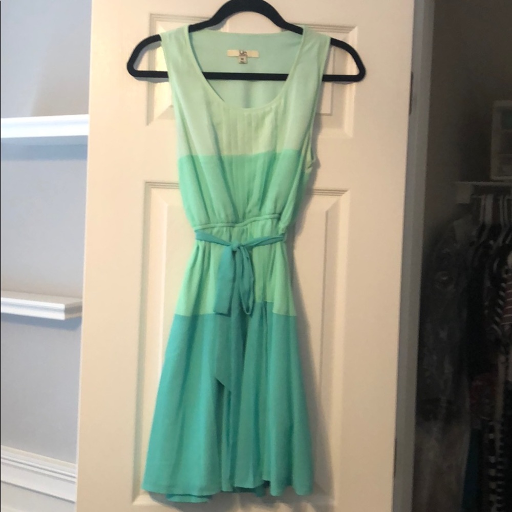 Green/blue dress